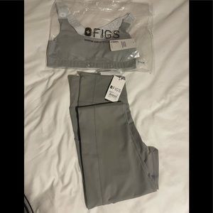 Figs sports bra and performance leggings
